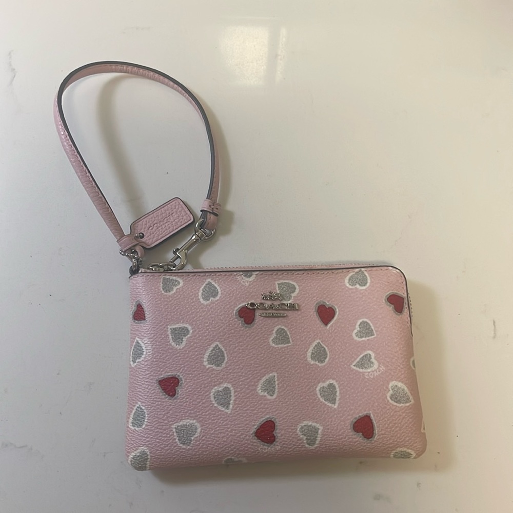 Coach heart wristlet perfect for Valentine’s Day